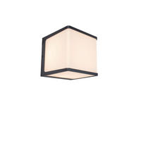 LED KÜLTÉRI LÁMPA - opál, Basics, műanyag/fém (15/15/15cm)
