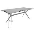 ESSTISCH in Metall, Keramik 180/90/75 cm  - Schwarz/Grau, Design, Keramik/Metall (180/90/75cm) - Hom`in