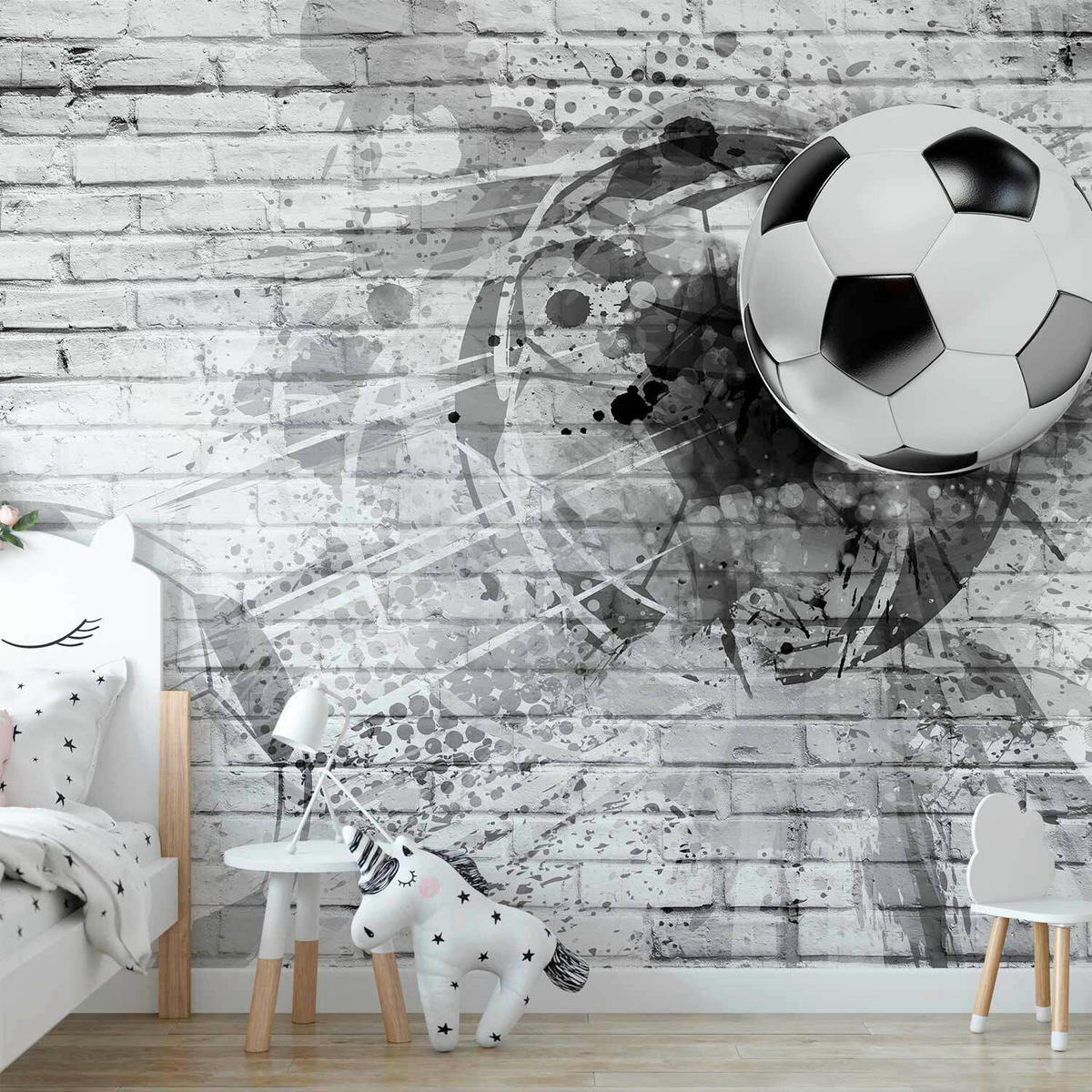 FOTOTAPETE  - Hellgrau/Schwarz, LIFESTYLE, Textil (300/210cm) - artgeist