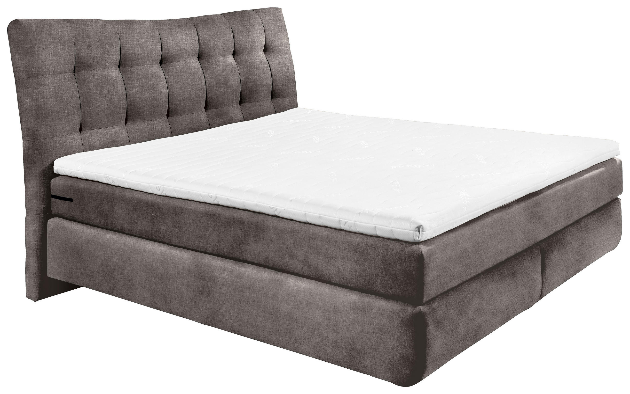 BOXSPRINGBETT 180/200 cm  in Braun  - Schwarz/Braun, Basics, Holzwerkstoff/Kunststoff (180/200cm) - Esposa
