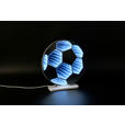 LED-DEKOLEUCHTE Football 23/24 cm  - Weiß, LIFESTYLE, Kunststoff/Metall (23/24cm) - Novel