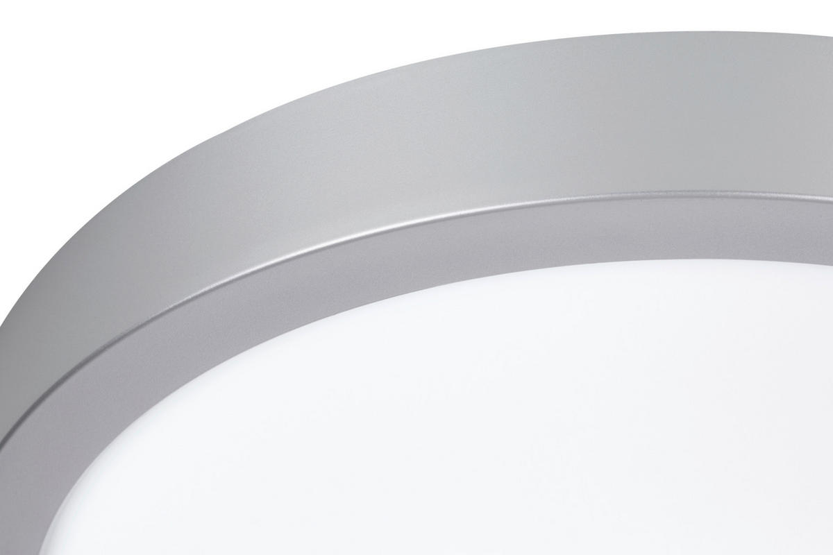 KOUPELNOVÉ STROPNÍ LED SVĚTLO, 27,5/3,1 cm  - barvy niklu, Basics, plast (27,5/3,1cm) - Celina