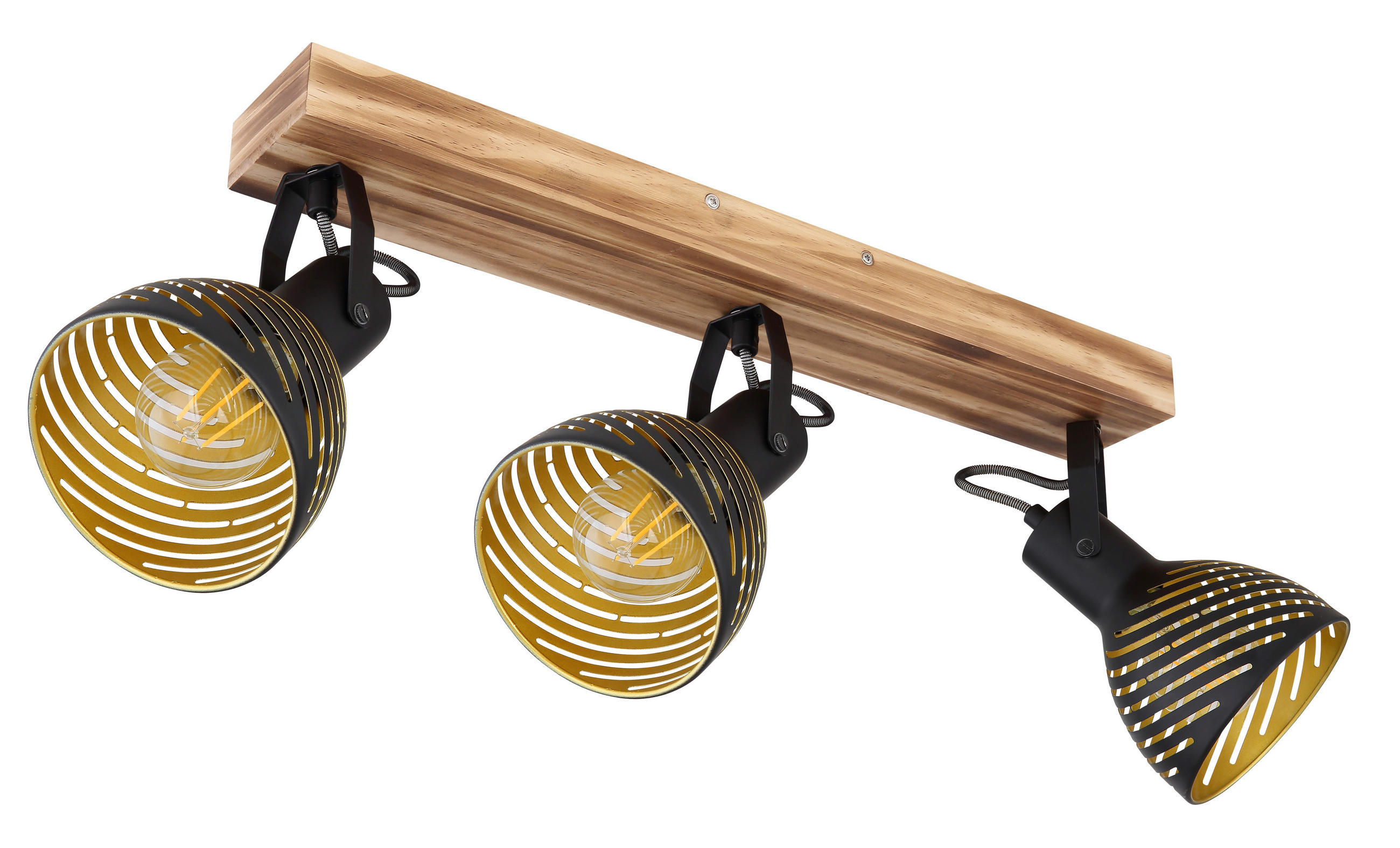 Globo Strahler Lenna Schwarz, Gold, Dunkelbraun 12.5x25x54 cm