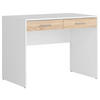 SCHREIBTISCH 100/59/76 cm  in Weiß, Sonoma Eiche, Eichefarben  - Eichefarben/Silberfarben, Design, Holzwerkstoff/Kunststoff (100/59/76cm)