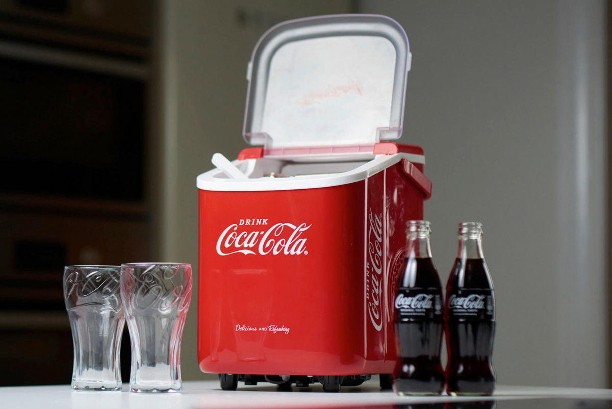 EISWÜRFELMASCHINE COCA-COLA  - Rot/Weiß, Basics, Kunststoff (22.2/29.4/29cm)