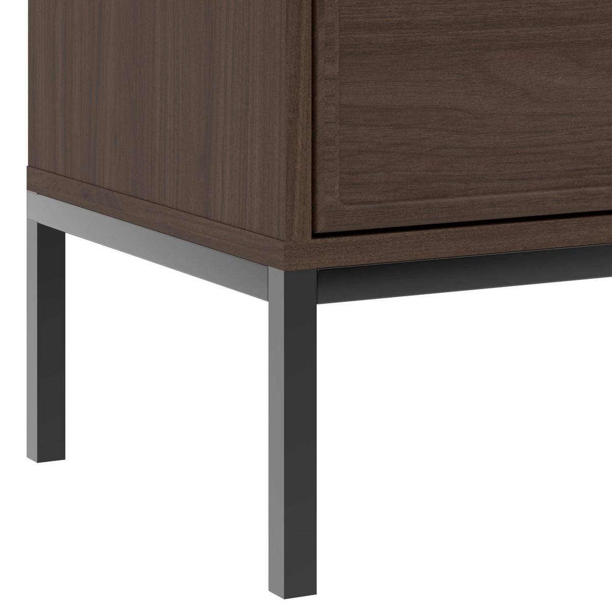 KOMMODE Deco, 150/92/40 cm, 6 Schublade(n)  - Walnussfarben/Schwarz, Design, Holzwerkstoff/Metall (150/92/40cm) - MID.YOU