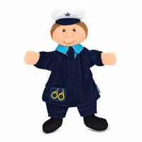 HANDPUPPE Polizist - Blau/Beige, Basics, Textil (29/27/9cm) - Sterntaler