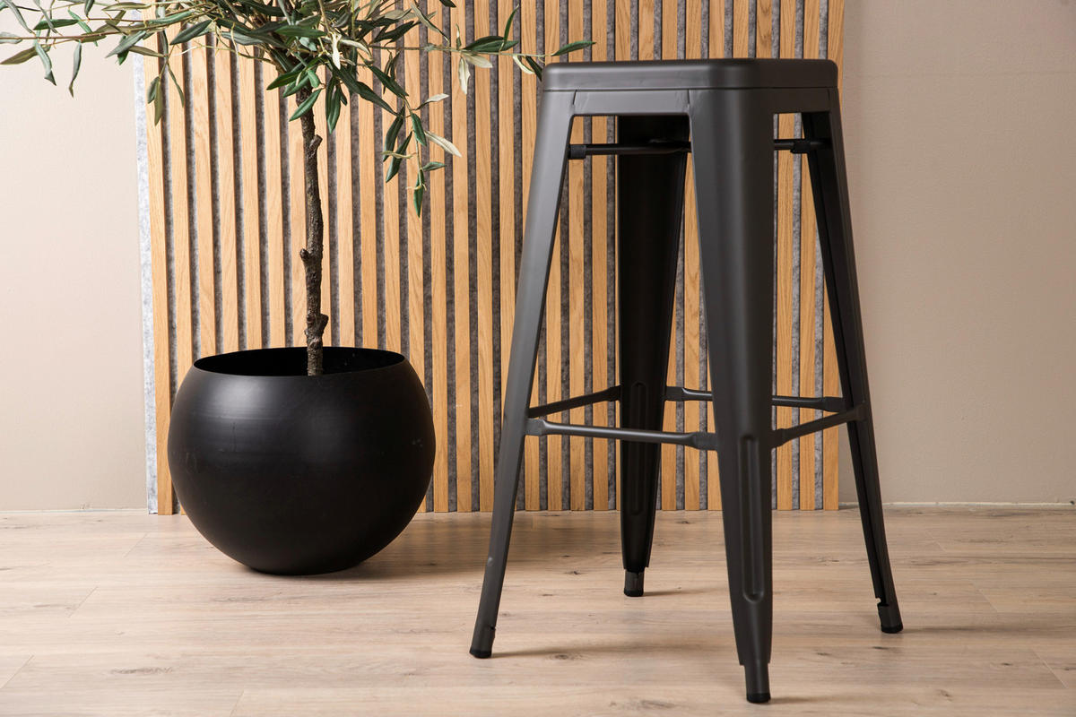 BARHOCKER-SET in Dunkelgrau  - Dunkelgrau, Design, Metall (43/76/43cm) - Livetastic