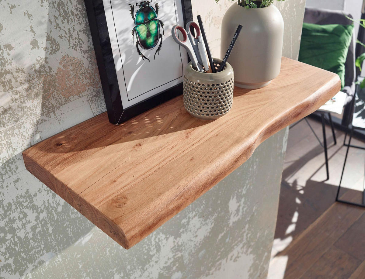 WANDREGAL 40/4/26 cm  - Akaziefarben, Modern, Holz (40/4/26cm) - MID.YOU