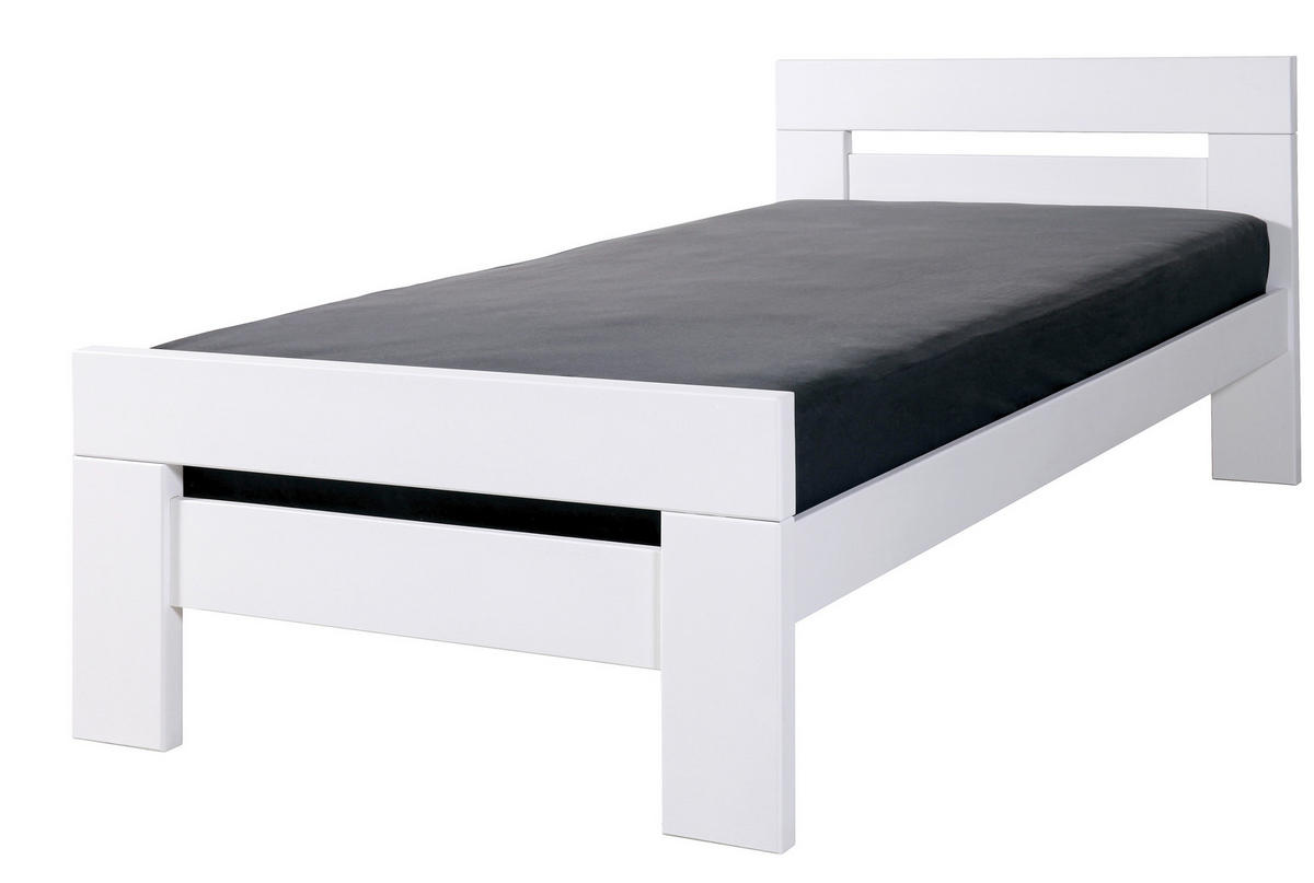 POSTELJA   x  , les bela  - bela, Konvencionalno, les (140/200cm) - Linea Natura