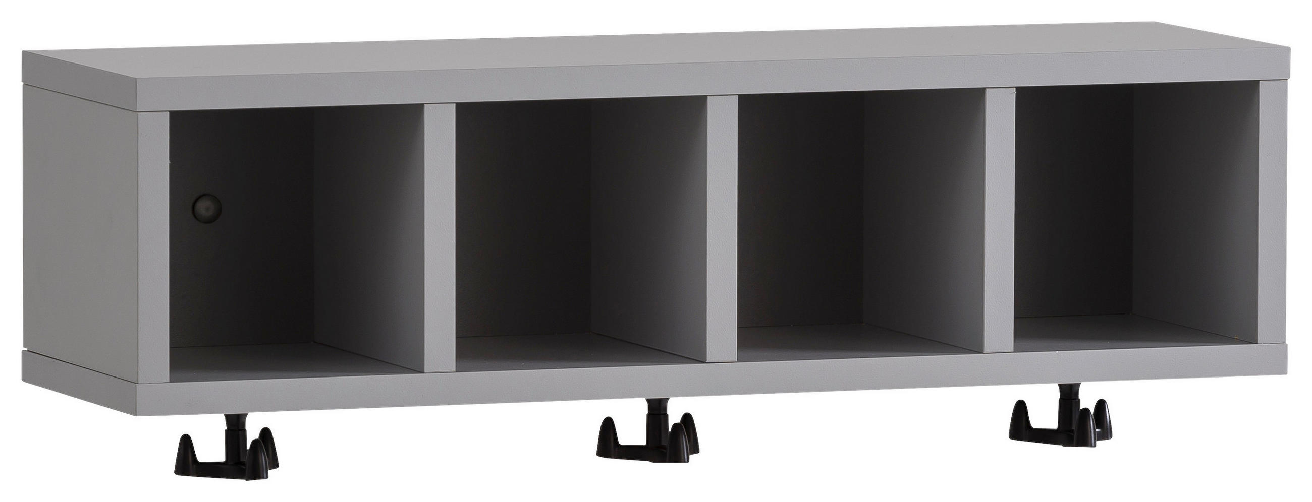 WANDREGAL 60/200/17,6 cm  - Grau, MODERN, Holzwerkstoff (60/200/17,6cm) - MID.YOU