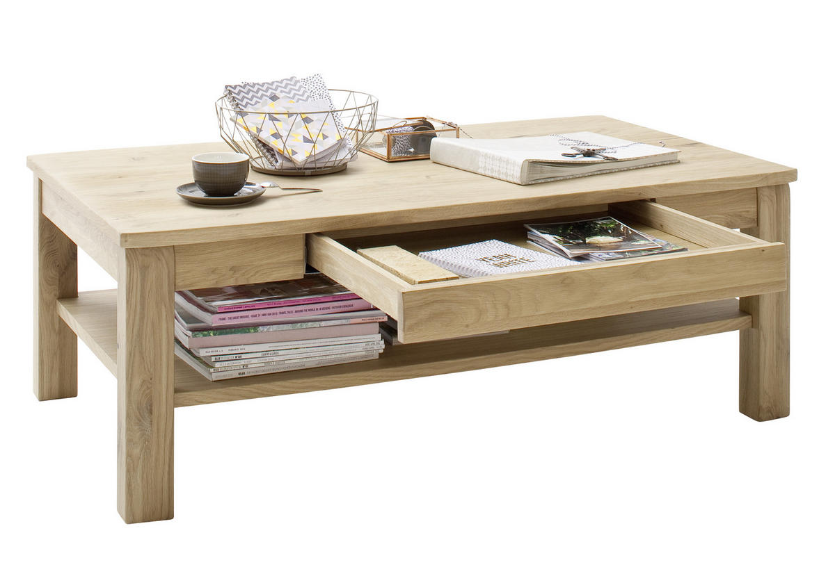 COUCHTISCH in Holz, Holzwerkstoff  - Eichefarben, Design, Holz/Holzwerkstoff (117/42/65cm) - Livetastic