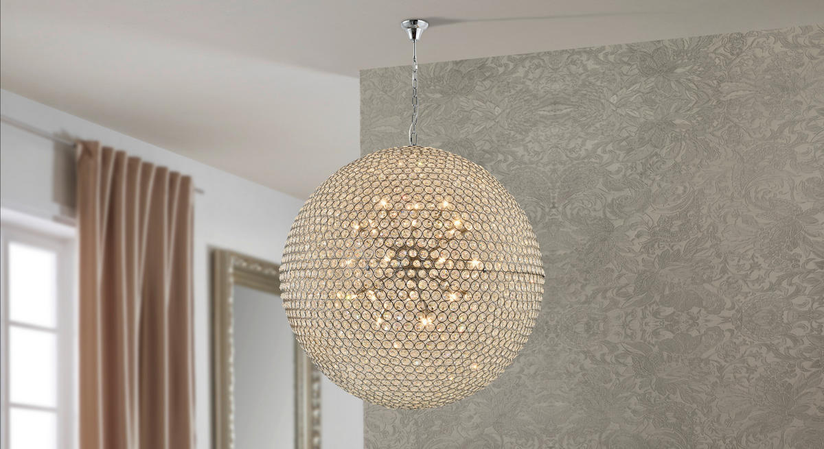 HÄNGELEUCHTE 100/330 cm  - Klar, Design, Glas (100/330cm) - Glandor