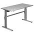 SCHREIBTISCH - Silberfarben/Grau, Design, Holzwerkstoff/Metall (160/72-119/80cm) SCHREIBTISCH - Silberfarben/Grau, Design, Holzwerkstoff/Metall (160/72-119/80cm)