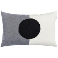 KISSENHÜLLE SILENT LIVING 38/58 cm  - Anthrazit/Creme, Design, Kunststoff/Textil (38/58cm) - Schöner Wohnen