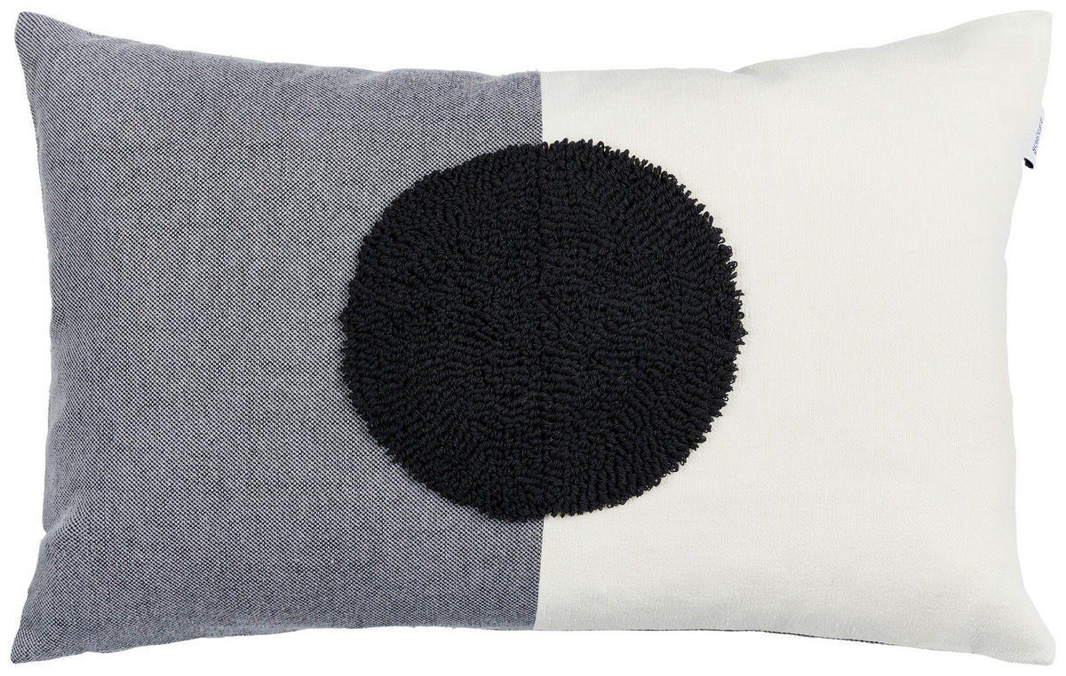 KISSENHÜLLE SILENT LIVING 38/58 cm  - Anthrazit/Creme, Design, Kunststoff/Textil (38/58cm) - Schöner Wohnen