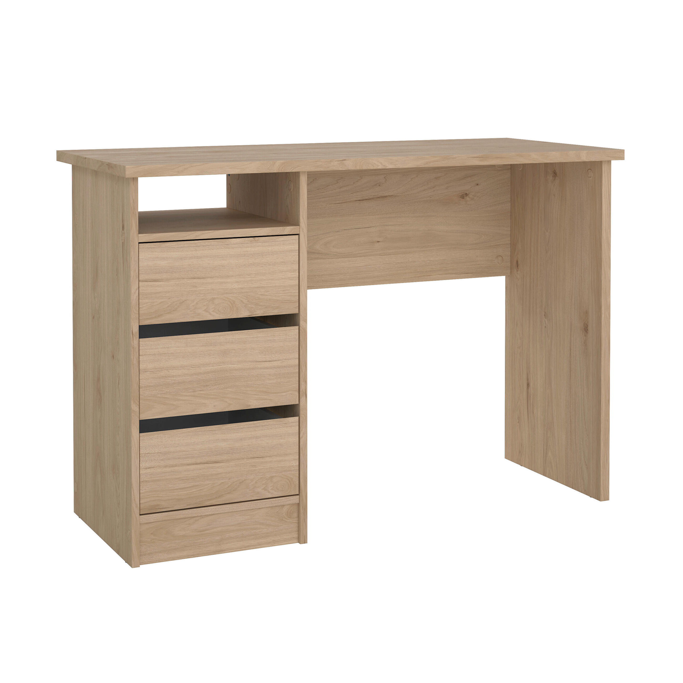 MASĂ DE SCRIS in material pe bază de lemn  - culoare lemn stejar, Modern, material pe bază de lemn (110/48,5/76cm) - MID.YOU