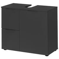WASCHBECKENUNTERSCHRANK 70/60/35 cm  - Schwarz, KONVENTIONELL, Holzwerkstoff/Kunststoff (70/60/35cm) - Xora