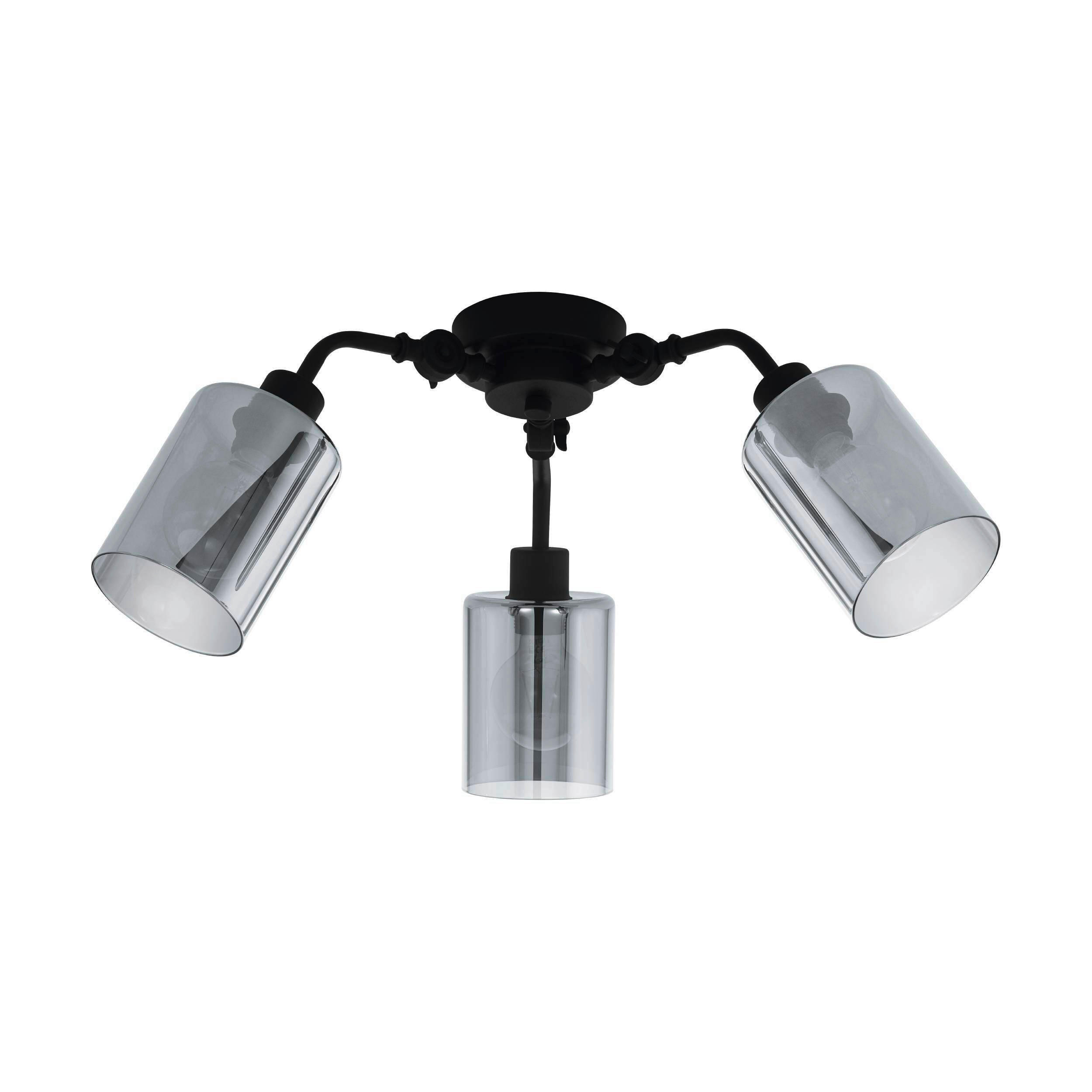 TAKLAMPA Forestburg 66,5/27,5 cm  - vit, Design, metall/glas (66,5/27,5cm) - Eglo