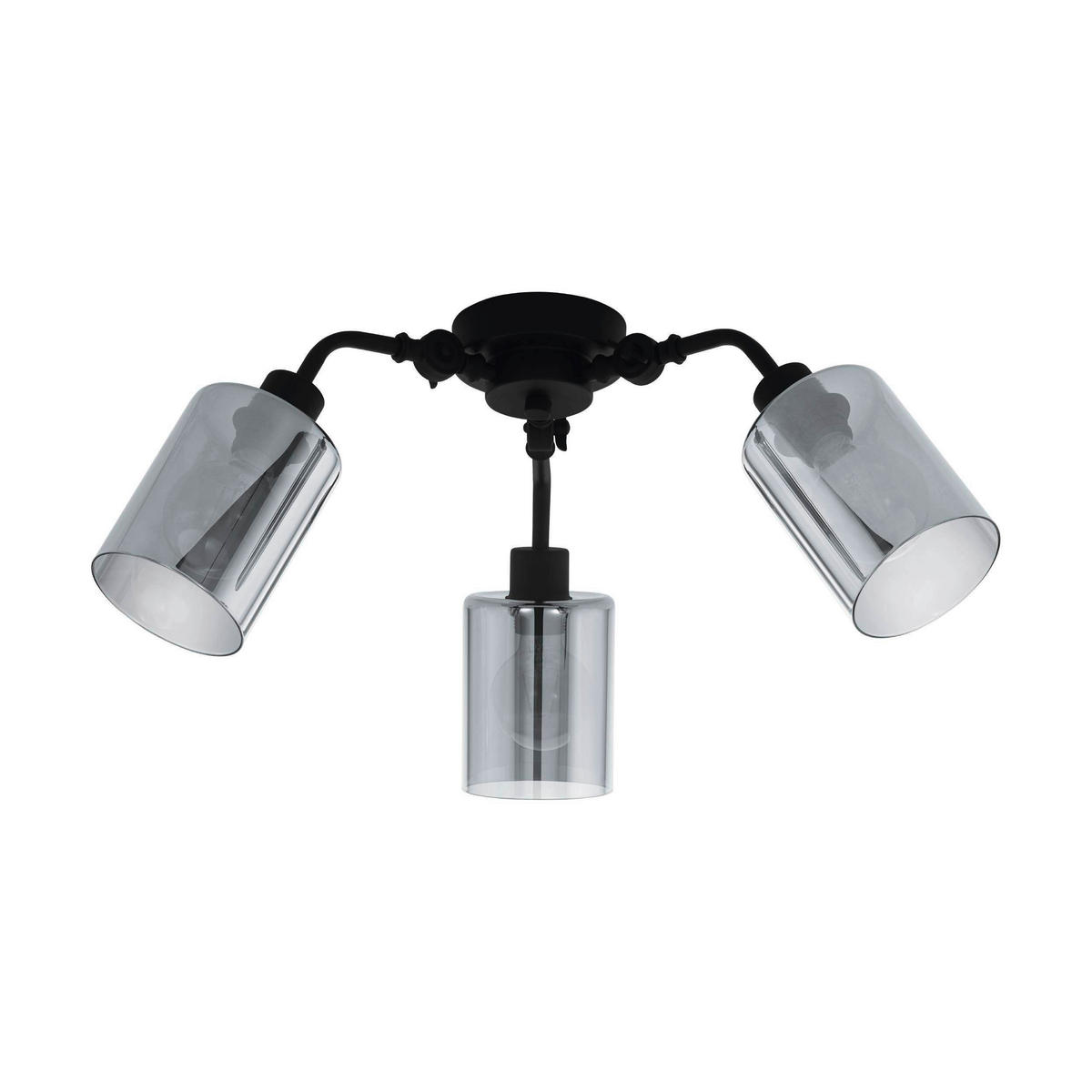 DECKENLEUCHTE Forestburg 66,5/27,5 cm   - Weiß, Design, Glas/Metall (66,5/27,5cm) - Eglo