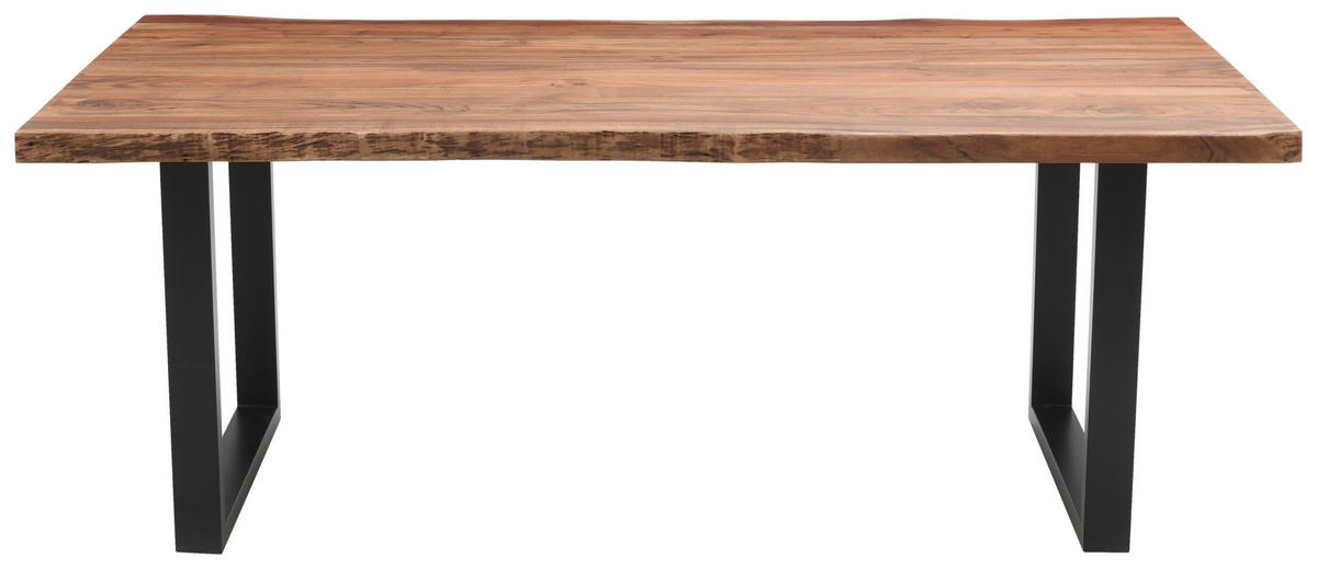TISCHGESTELL Schwarz  - Schwarz, Design, Metall (80/40/73cm) - Landscape