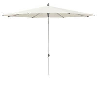SONNENSCHIRM 250 cm Weiß  - Silberfarben/Weiß, Basics, Textil/Metall (250/250cm) - Glatz