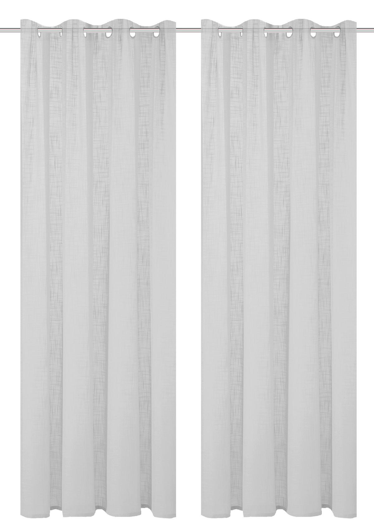ÖSENSCHAL halbtransparent 140/160 cm   - Grau, Basics, Textil (140/160cm)