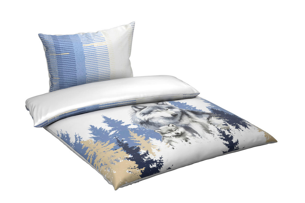 WENDEBETTWÄSCHE Satin 140/200 cm  - Multicolor, Textil (140/200cm) - Esposa