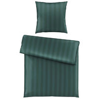 BETTWÄSCHE Dobby Satin 135/200 cm  - Dunkelgrün, KONVENTIONELL, Textil (135/200cm) - Novel