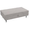 HOCKER in Textil Grau  - Schwarz/Grau, Design, Textil/Metall (135/45/75cm) - Livetastic