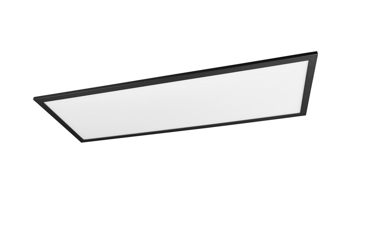 LED-DECKENLEUCHTE 30/80/5 cm   - Schwarz, Basics, Metall (30/80/5cm)