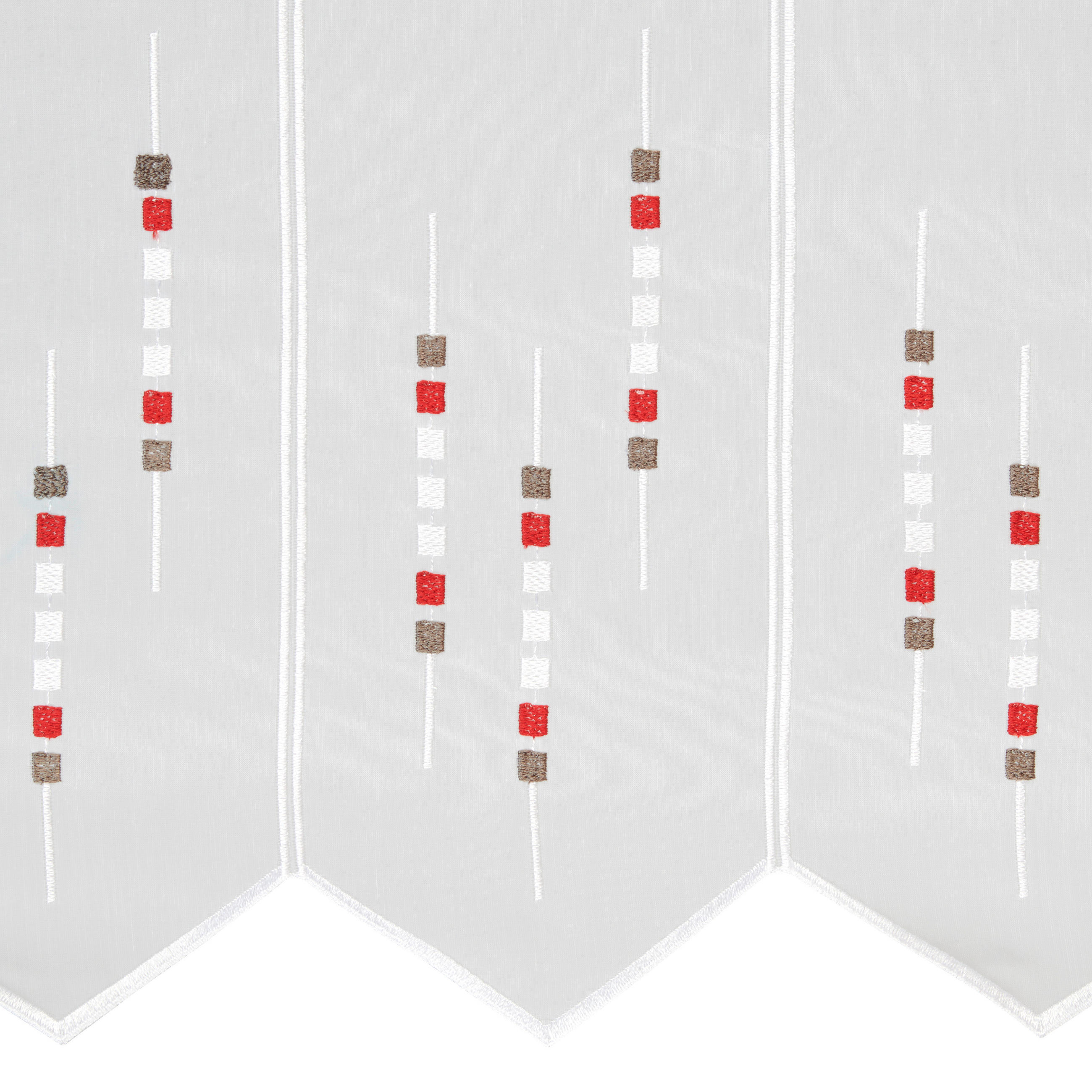 KURZGARDINE 90 cm   - Rot, KONVENTIONELL, Textil (90cm) - Esposa