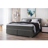 BOXSPRINGBETT 180/200 cm  in Anthrazit  - Chromfarben/Anthrazit, KONVENTIONELL, Kunststoff/Textil (180/200cm) - Boxxx