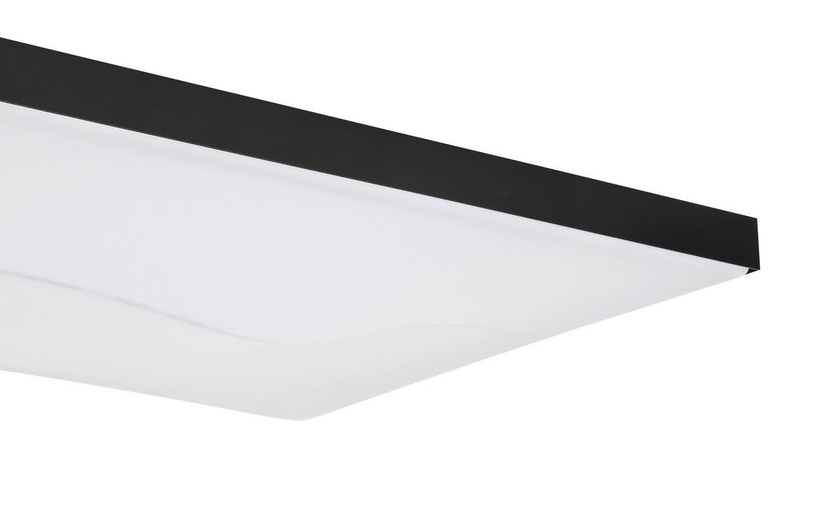 STROPNÍ LED SVÍTIDLO, 60/30/10,5 cm - černá, Design, kov/plast (60/30/10,5cm) - Novel