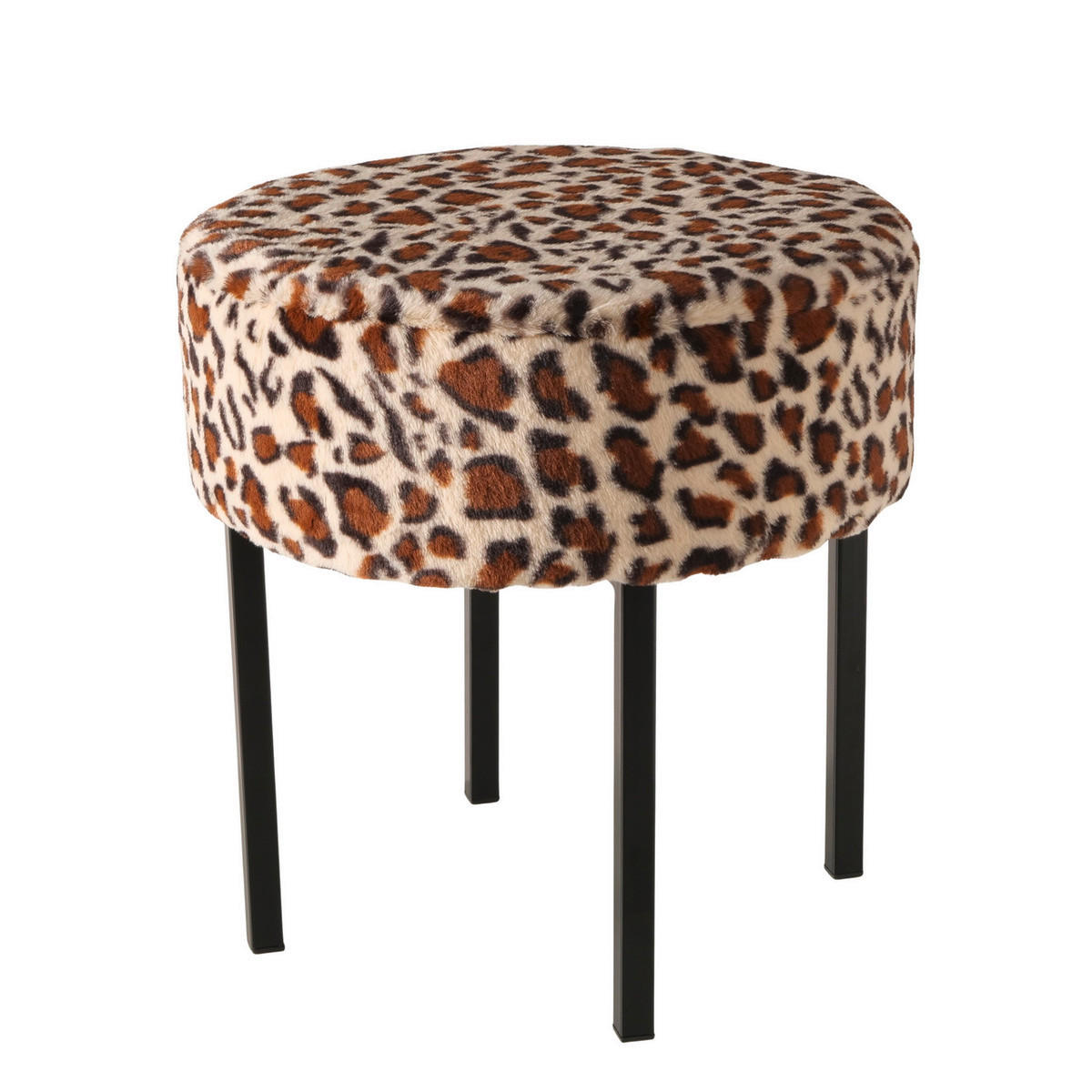 XXXL TABURETKA, kov, textil, 43/43/44 cm