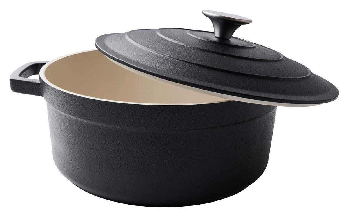 KOCHTOPF 4.26 L  - Edelstahlfarben/Creme, Basics, Metall (24/10,5cm) - Homeware Profession.