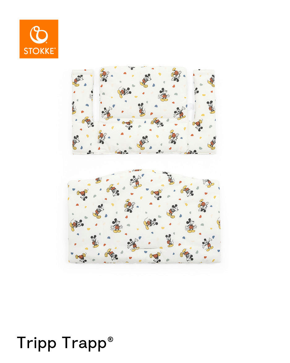 BLAZINA ZA STOL ZA HRANJENJE - bela/večbarvno, Basics, tekstil (28/21/7cm) - Stokke