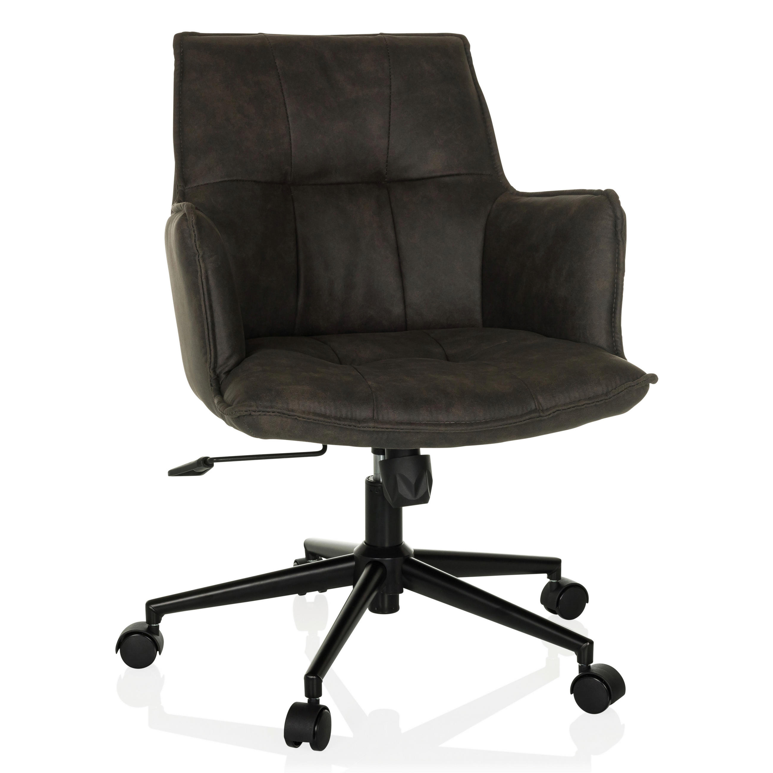 DREHSTUHL Dunkelgrau  - Dunkelgrau/Schwarz, MODERN, Kunststoff/Textil (54/85/70cm) - MID.YOU