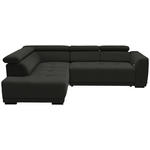 ECKSOFA in Struktur Schwarz  205/284 cm  - Schwarz, Design, Kunststoff/Textil (205/284cm) - Xora