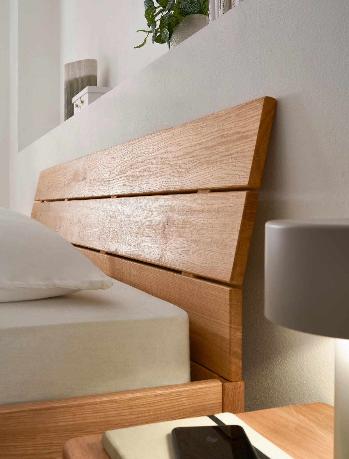 BETT 140/200 cm  in Wildeiche  - Wildeiche, KONVENTIONELL, Holz (140/200cm) - Linea Natura