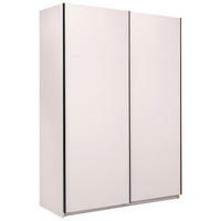 SCHIEBETÜRENSCHRANK 150/211,5/61,5 cm 2-türig Kaschmir  - Kaschmir/Schwarz, MODERN, Holzwerkstoff/Metall (150/211,5/61,5cm) - MID.YOU