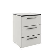 NACHTSCHRANK 45/61,4/40 cm  - Schwarz/Weiß, MODERN, Holzwerkstoff/Kunststoff (45/61,4/40cm)