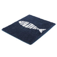 PROSTIRKA ZA KUPATILO FISH  plava  - plava, Osnovno, tekstil (60/90/1,8cm) - Kleine Wolke