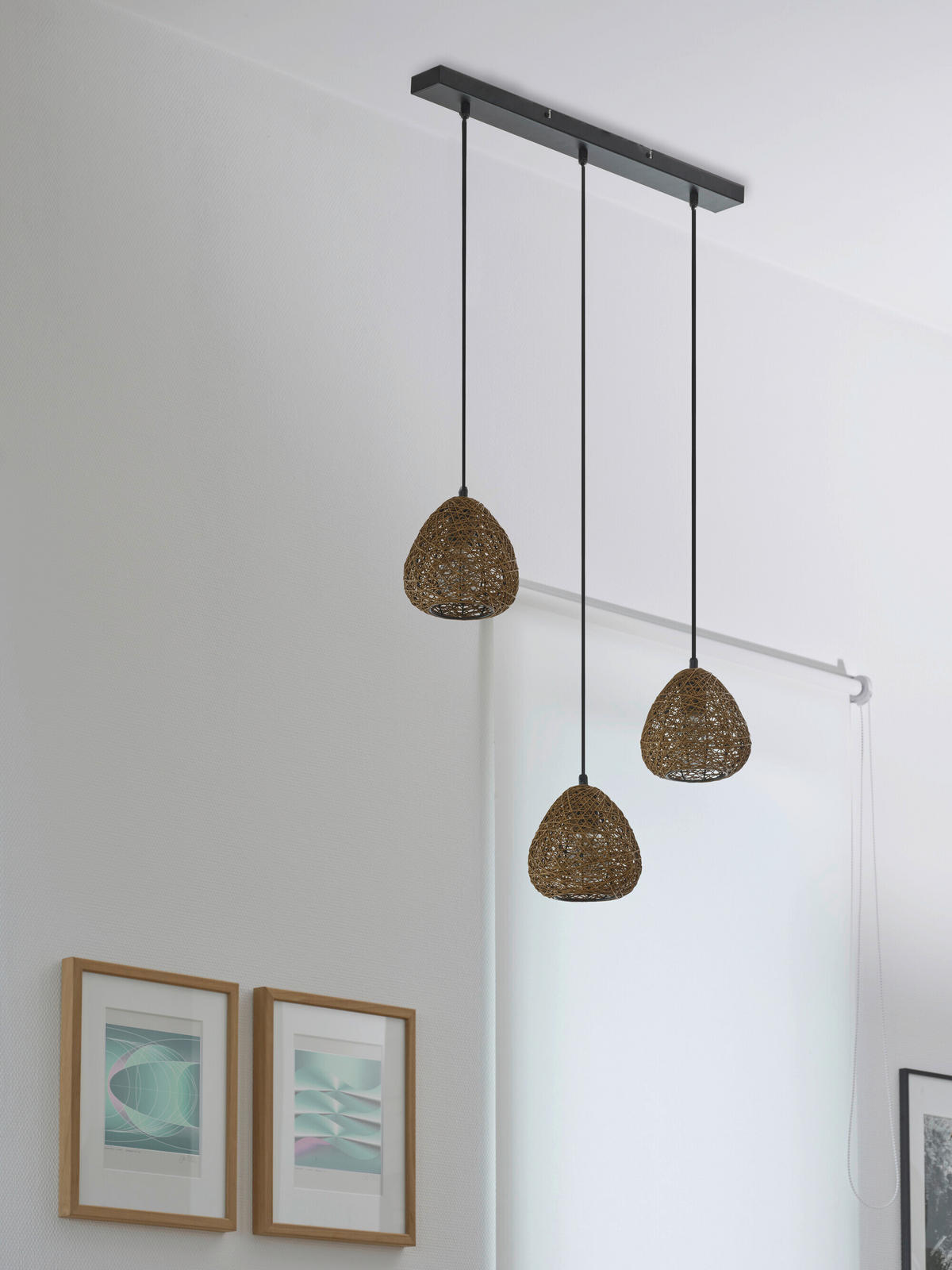 HÄNGELEUCHTE 61/16/150 cm  - Beige, Basics, Papier/Metall (61/16/150cm) - Osram