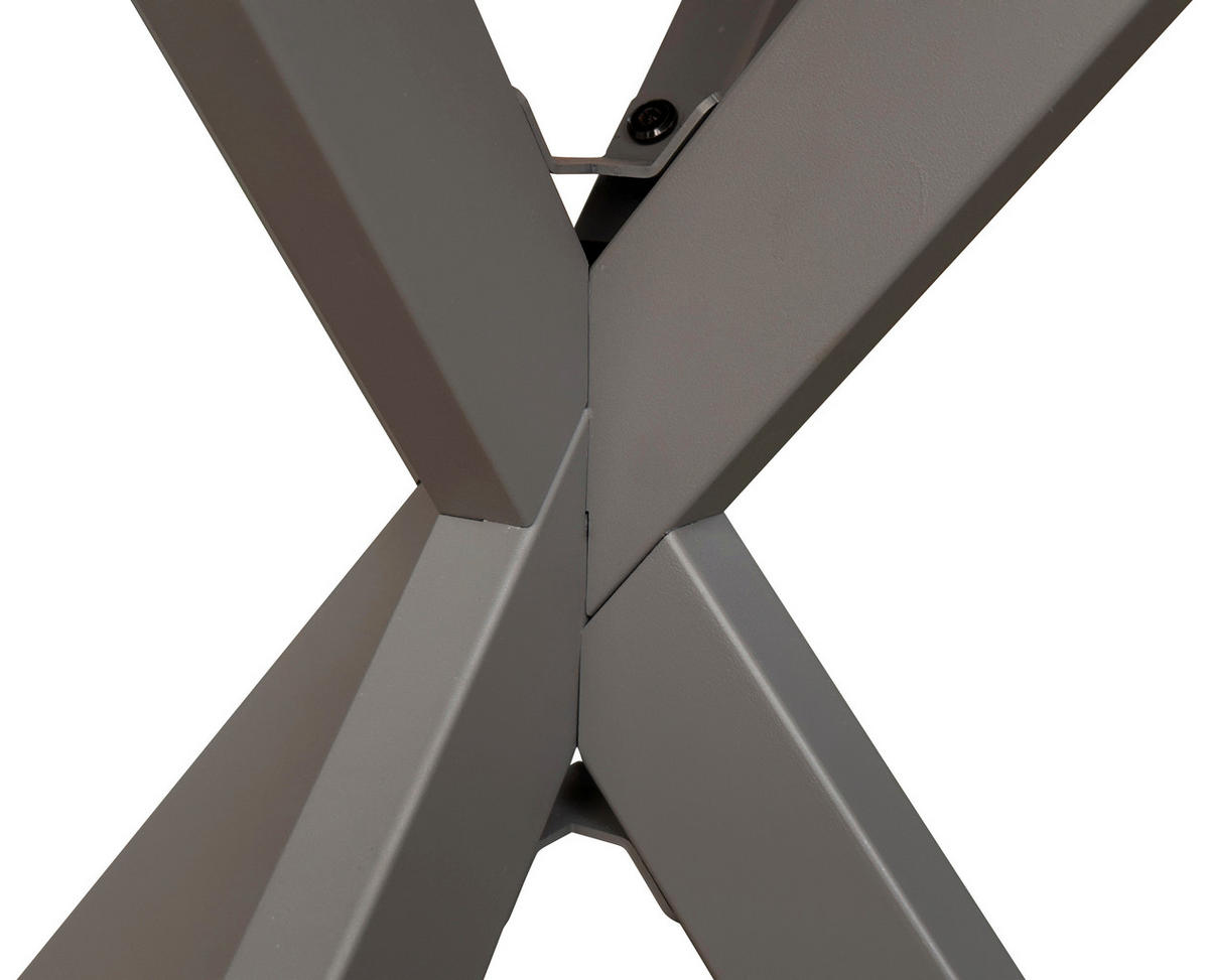 JÍDELNÍ STŮL, šedá, 80/80/75 cm - šedá, Moderní, kov/kompozitní dřevo (80/80/75cm) - MID.YOU