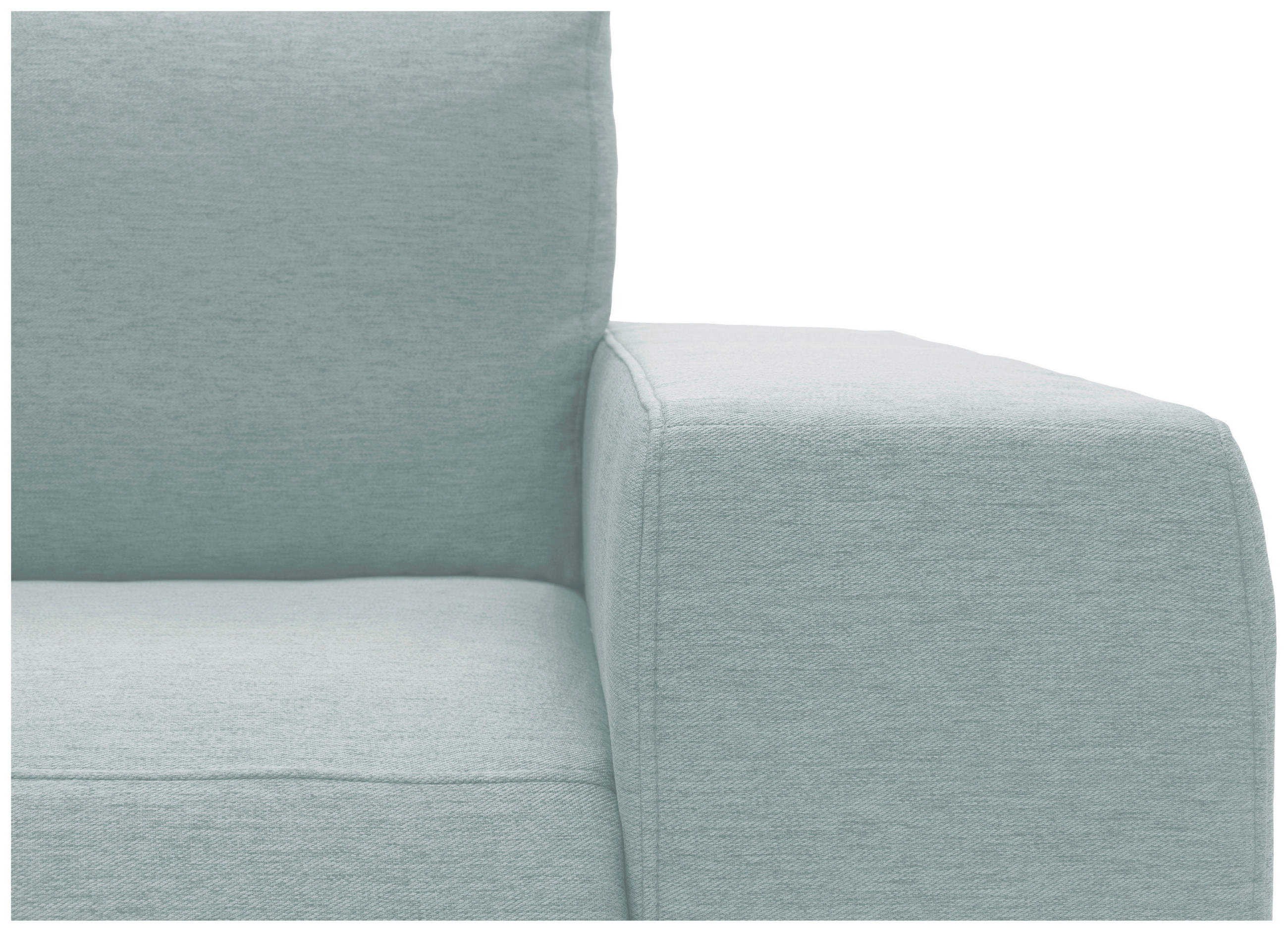 BIGSOFA Webstoff Blau  - Blau/Schwarz, Design, Textil/Metall (242/88/88cm) - LOOKS by W.Joop