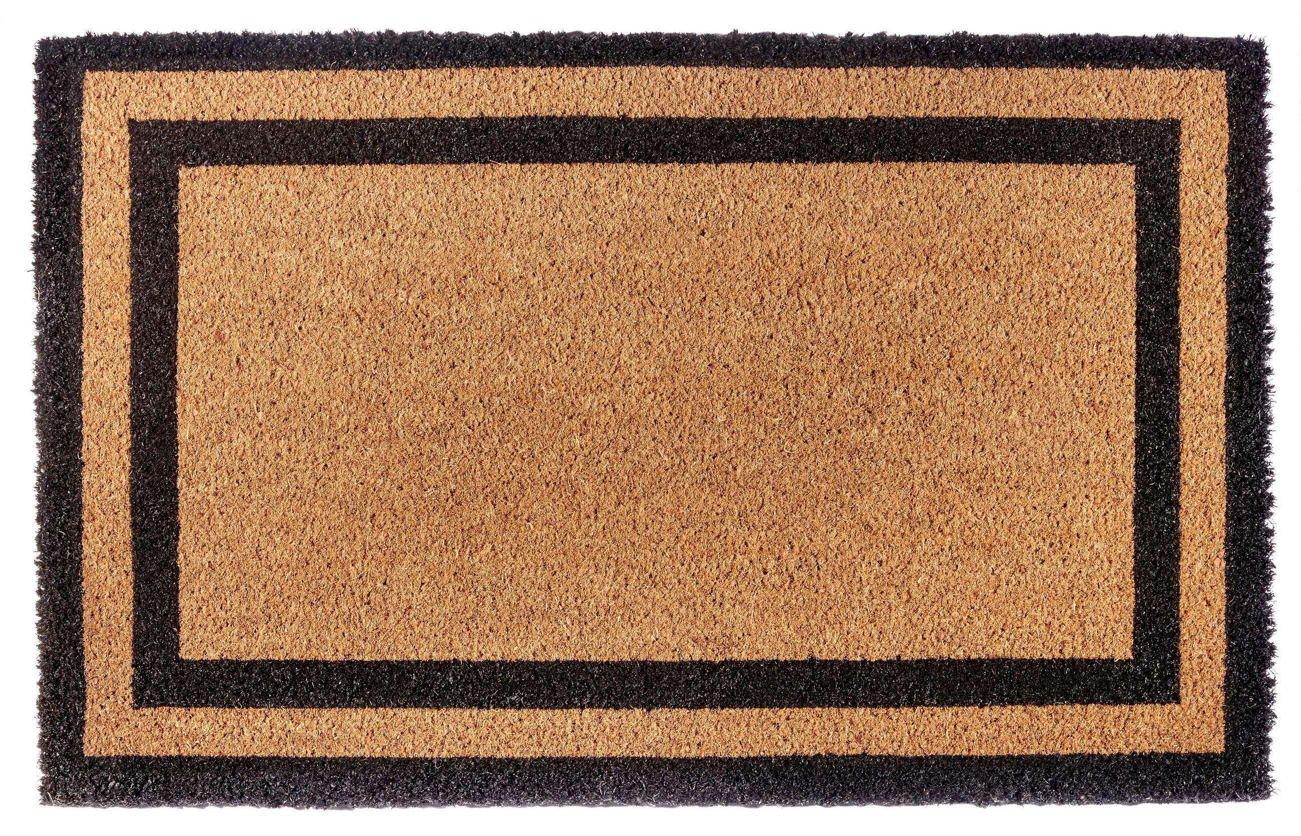 FUSSMATTE  50/80 cm  Schwarz, Hellbraun  geometrisch  - Hellbraun/Schwarz, Basics, Kunststoff/Textil (50/80cm) - Villeroy & Boch