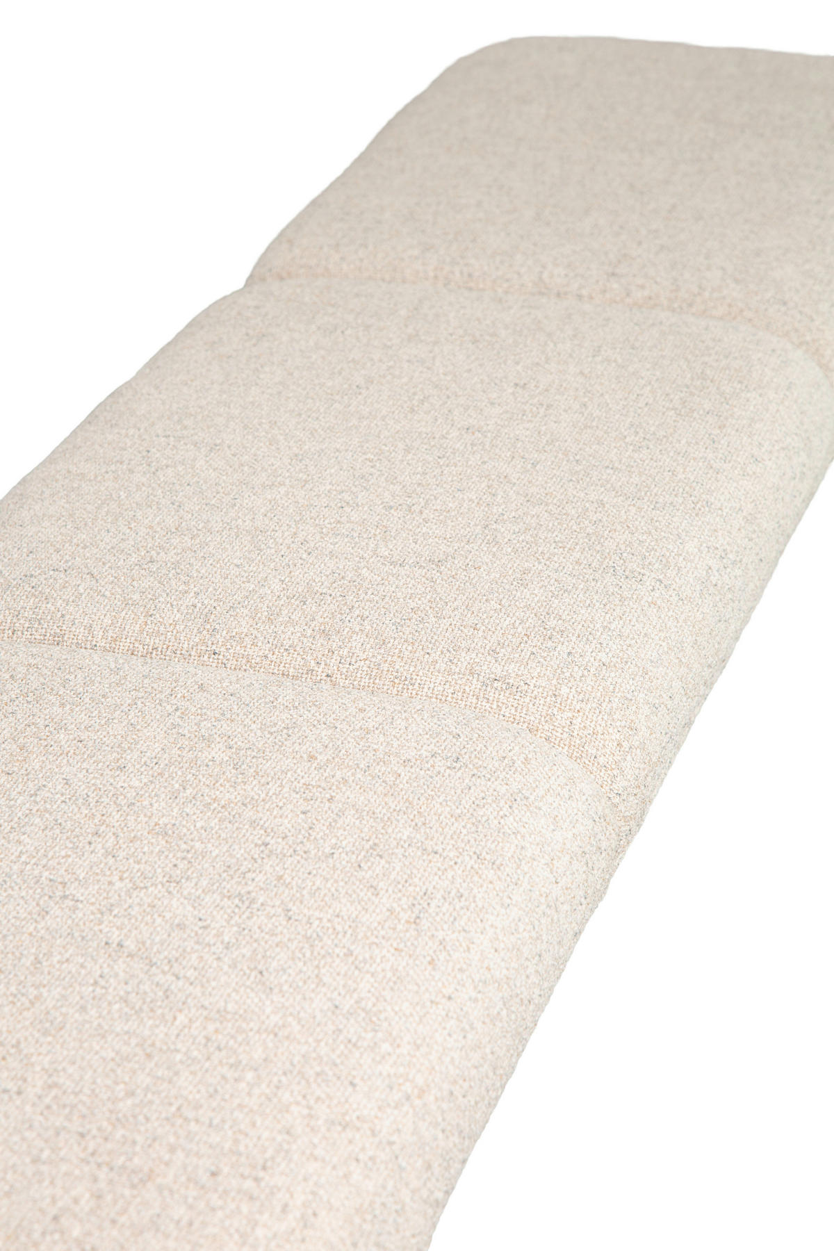 SITZBANK 200/49,5/50 cm Webstoff Schwarz, Beige  - Beige/Schwarz, Design, Textil/Metall (200/49,5/50cm) - Dieter Knoll