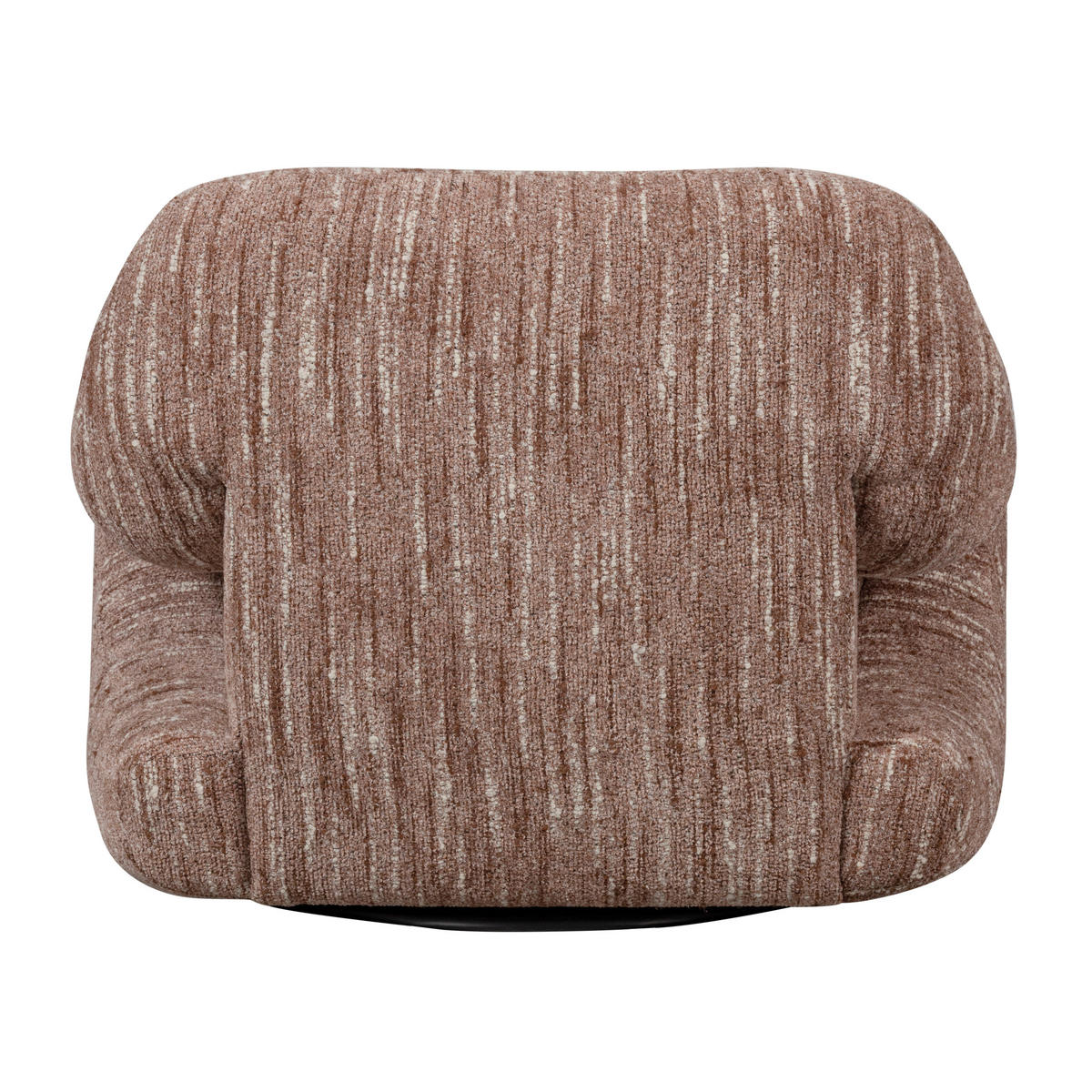 SESSEL in Chenille Altrosa  - Schwarz/Altrosa, Design, Kunststoff/Textil (88/70/88cm) - Livetastic