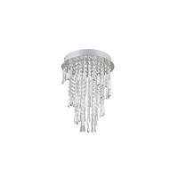 LED-DECKENLEUCHTE  30.0/40.0 cm    - Chromfarben/Transparent, Konventionell, Kunststoff/Metall (30.0/40.0cm)